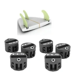 Genuine FCS X2 Surfboard Plugs Set - 3 Fin Thruster