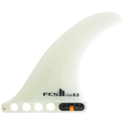 FCS II Flow Longboard Surfboard Fin Clear - 9 Inch
