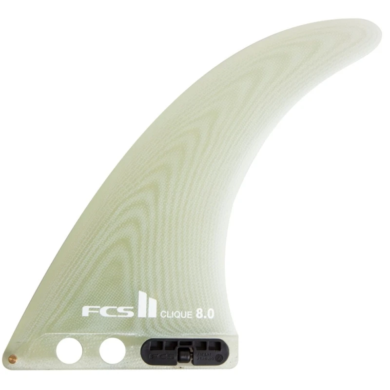 FCS II Clique Longboard Surfboard Fin Clear - 8 Inch 1 FCS II Clique Longboard Surfboard Fin Clear - 8 Inch
