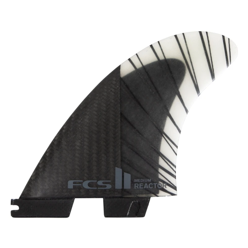 FCS II Reactor PC Carbon Surfboard Fins Large 1 FCS II Reactor PC Carbon Surfboard Fins Large