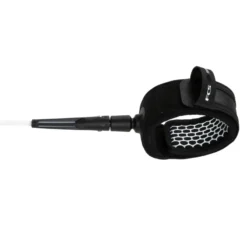 FCS All Round Essential Longboard Leash 9ft White Black -Fcs 6889 3 l