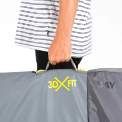 FCS 8ft6 Longboard Surfboard Day Bag 3DXFIT -Fcs fcs longboard grey handle in use 10199