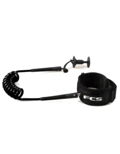 FCS BODYBOARD ESSENTIAL LEASH WRIST LEASH BLACK