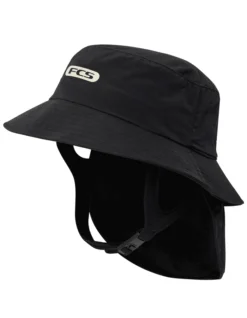 FCS ESSENTIAL SURF BUCKET HAT BLACK