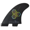 FCS II CHANNEL ISLAND UPRIGHT PC TRI FIN SET BLACK