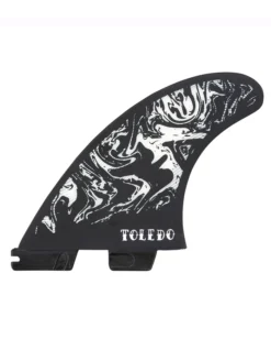 FCS II FILIPE TOLEDO TRI FIN SET BLACK WHITE