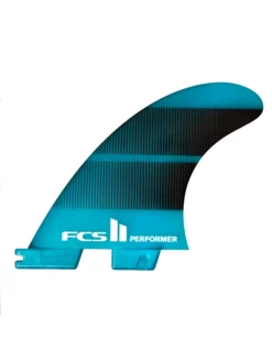 FCS II PERFORMER NEO GLASS TRI FINS TEAL GRADIENT