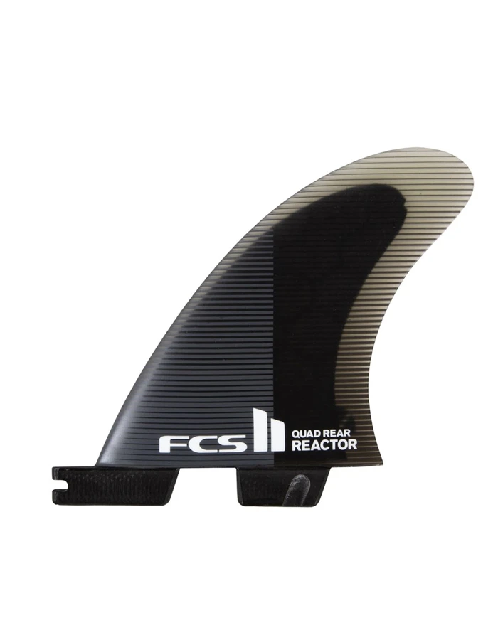 FCS II REACTOR PC MEDIUM CHARCOAL BLACK QUAD REAR FIN