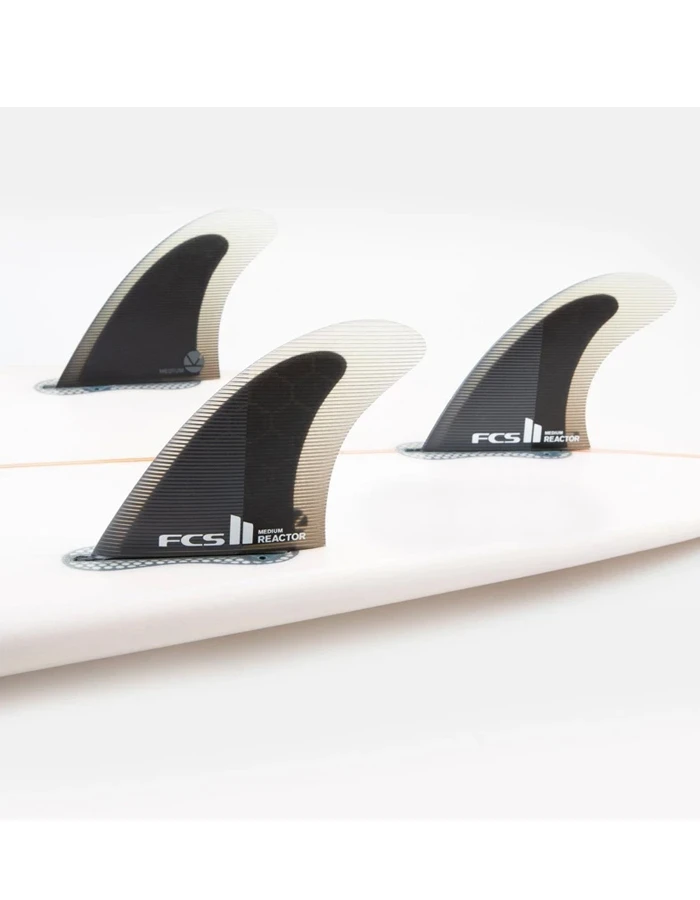 FCS II REACTOR PC TRI FIN SET CHARCOAL BLACK 2 FCS II REACTOR PC TRI FIN SET CHARCOAL BLACK - Image 2