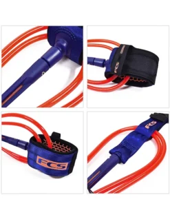 FCS ALL ROUND ESSENTIAL LEASH 6' BLACK -Fcs fcs leash 6 all round essential black 7