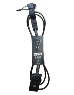 FCS ALL ROUND ESSENTIAL LEASH 7' -Fcs fcs leash 7 all round essential black 2