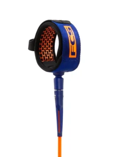 FCS ALL ROUND ESSENTIAL LEASH 8' -Fcs fcs leash 8 all round essential blood orange navy