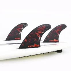 FCS II Filipe Toledo FT Thruster Surfboard Fins Medium -Fcs fcsiift2021blkredinsidetriinboard 39516