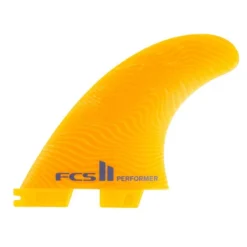 FCS II Performer Neo Glass Mango Thruster Surfboard Fins Large